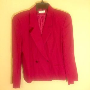 Talbots Pink Wool Blazer